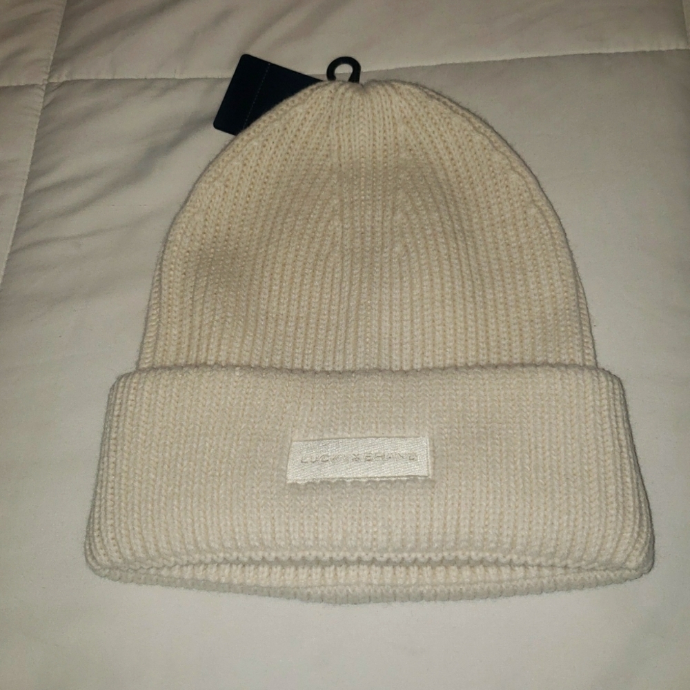 Lucky Brand Ivory Knit Beanie